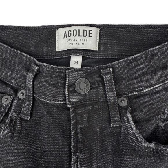 Agolde Sophie High Rise Skinny Crop In Temple Size 24 - Picture 4 of 6